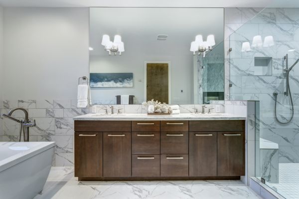 Professional Bathroom Storage Installation